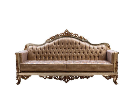 Sofa 3 Sitzer Wohnzimmer Couch Textil Luxus Klassisch Design Dreisitzer